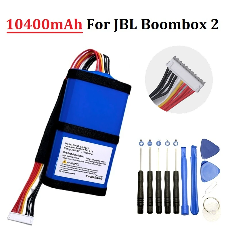 Batteria Originale Per Jbl Boombox 2 Boomboox2 10400Mah Per Jbl Boombox 2 Sun-Inte-213 Accumulatore Altoparlante Bluetooth