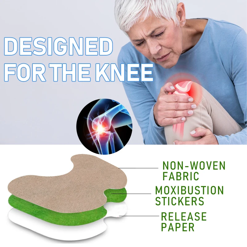 Neck Shoulder and Knee Patch 60pcs Acupuncture Heat Long-lasting Warm
