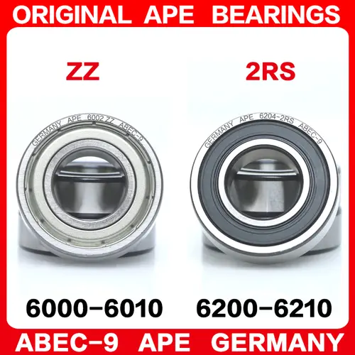 2pcs ABEC-9 bearing 6000 6200 6001 6201 6002 6202 6003 6203 6004 6204 6005 6205 6006 6206 6007 6207 6208 Z ZZ RS 2RS bearings