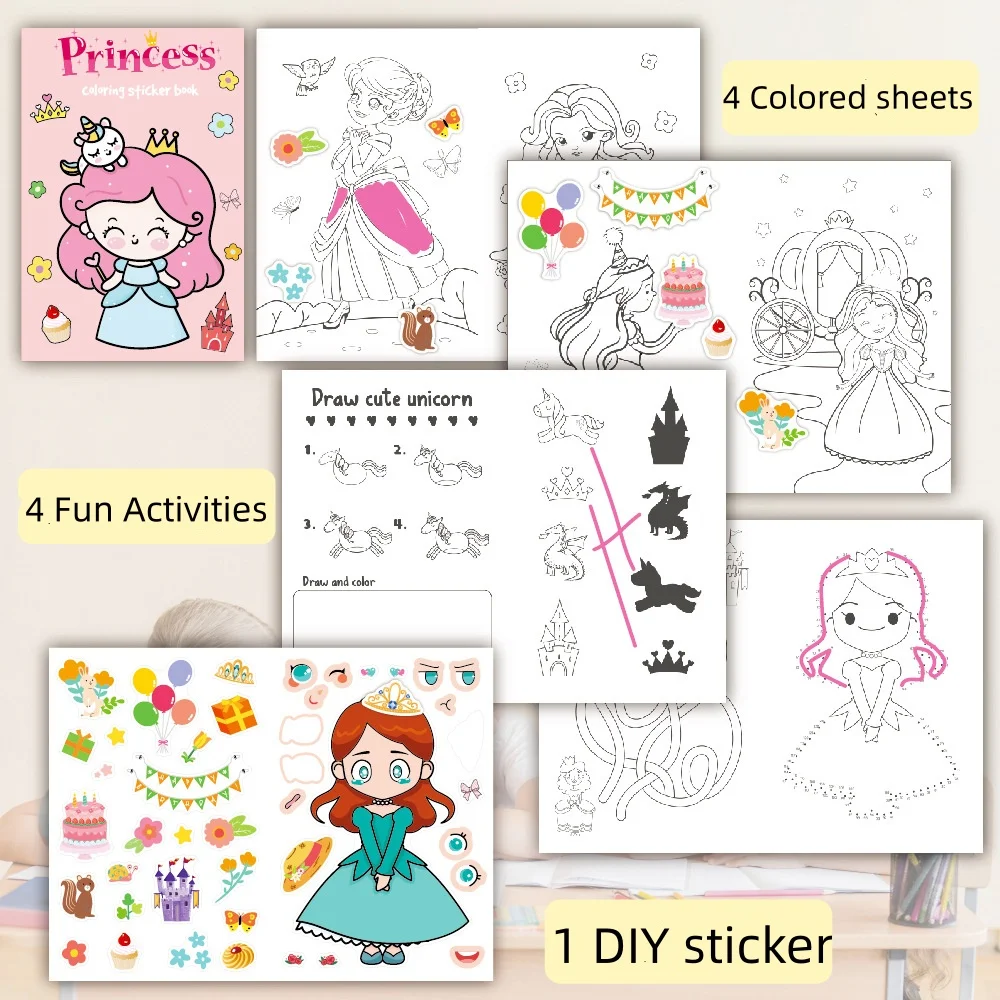 Kids Coloring Book: Creative Cartoon Doodles
