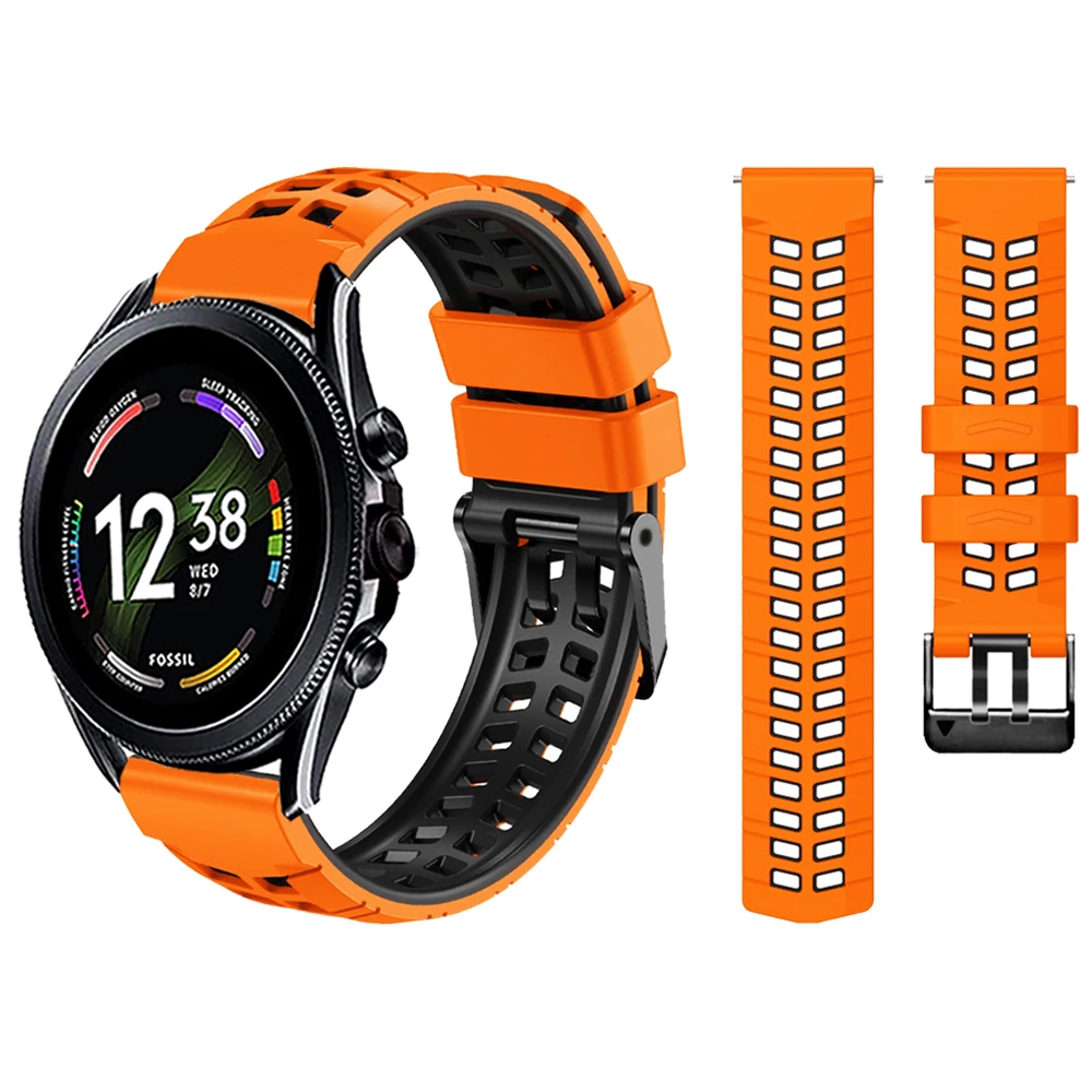 

Ремешок для часов Fossil GEN 6 GEN 5, быстросъемный силиконовый сменный Браслет, 22 мм, аксессуары