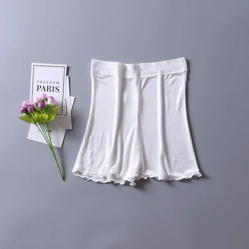 Summer Natural Mulberry Silk Shorts Under Skirt Women Thigh Comfortable Shorts Ladies Underwear Safety Pants Plus Size