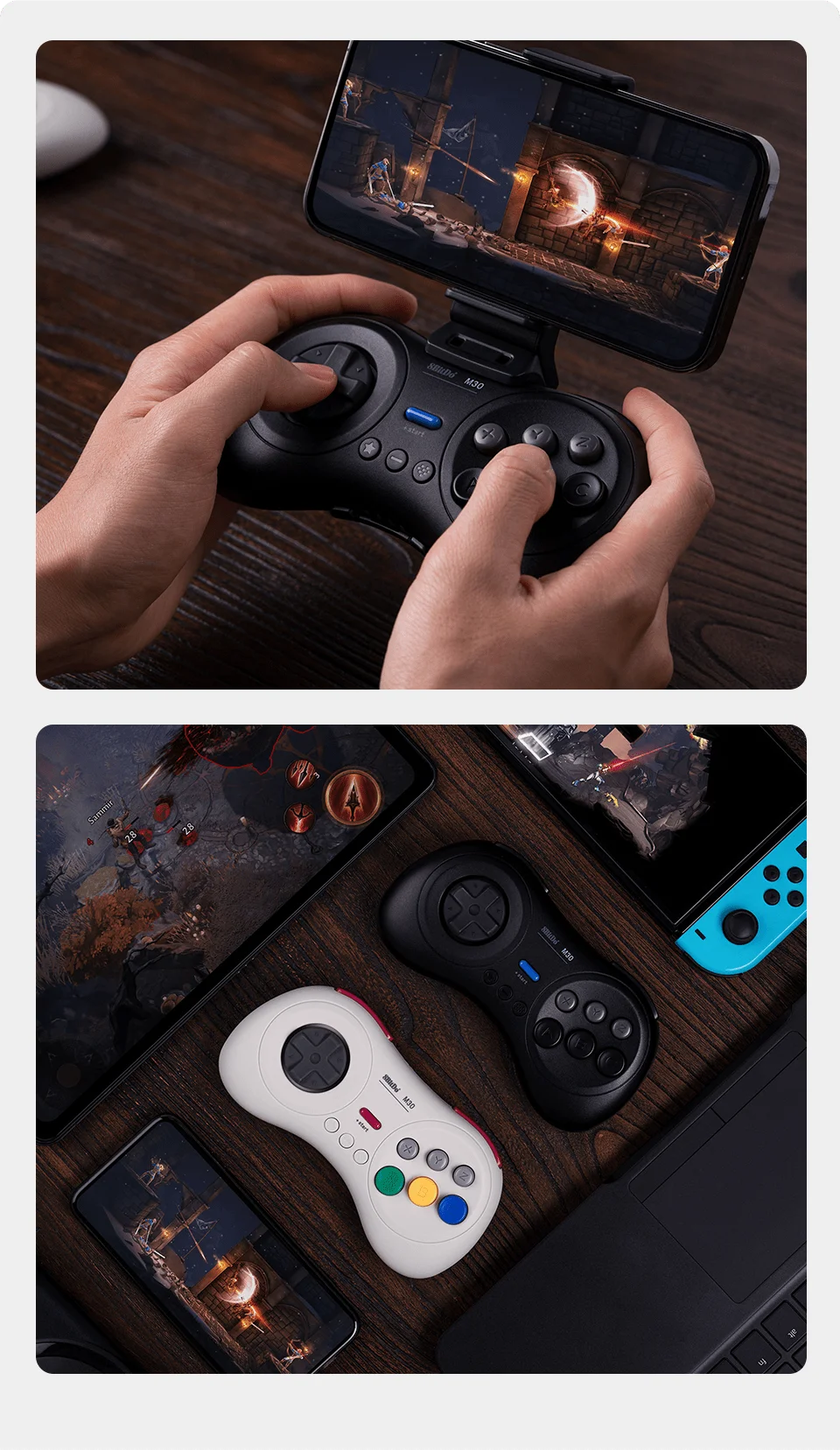 8bitdo M30 Bluetooth Gamepad For Nintendo Switch Pc Macos