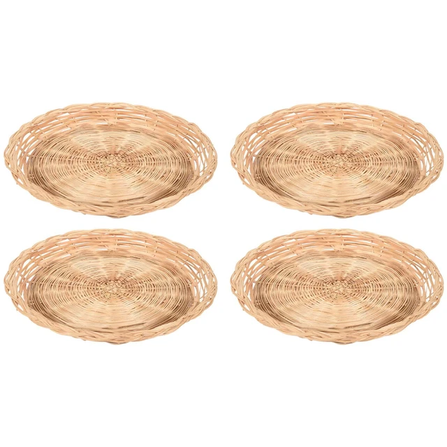 10 PCS Bandejas Para Comida Paper Plate Birthday Party Disposable Tray  Plates Wooden - AliExpress