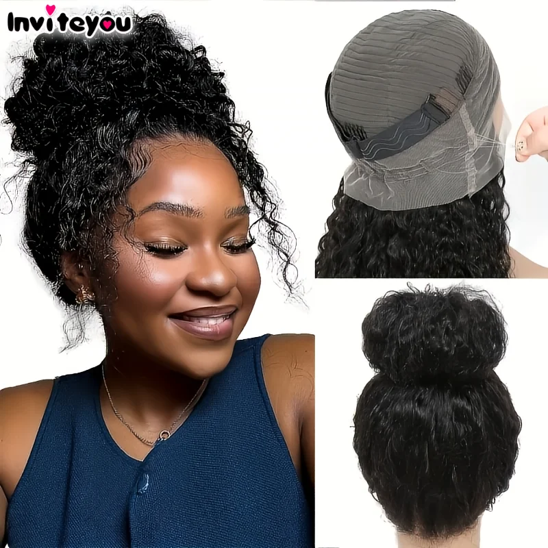 No Glue Kinky Curly Wig - 30 Inch