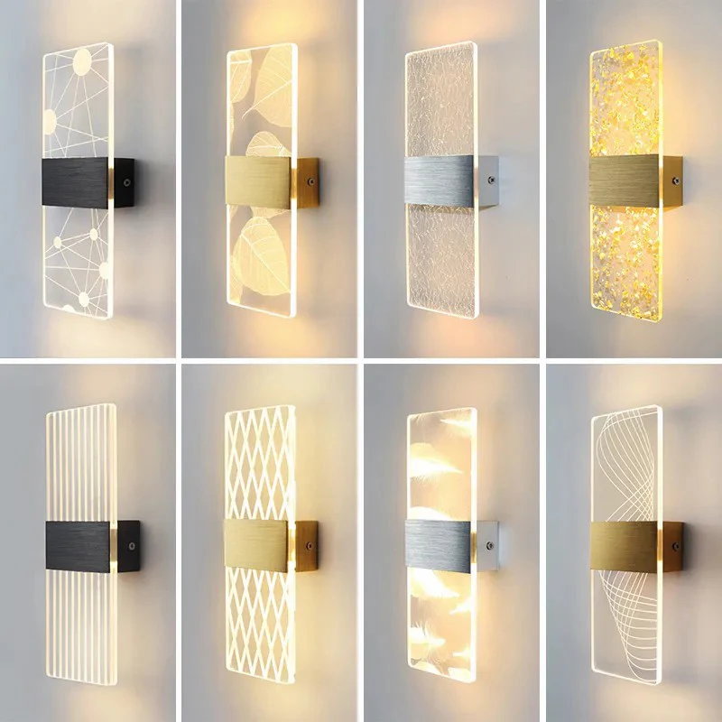 

Acrylic Indoor Wall Lamp 6W LED Wall Light Modern Nordic Sconce Lamps Balcony Aisle Bedside Lights For Home Decoration AC85-265V