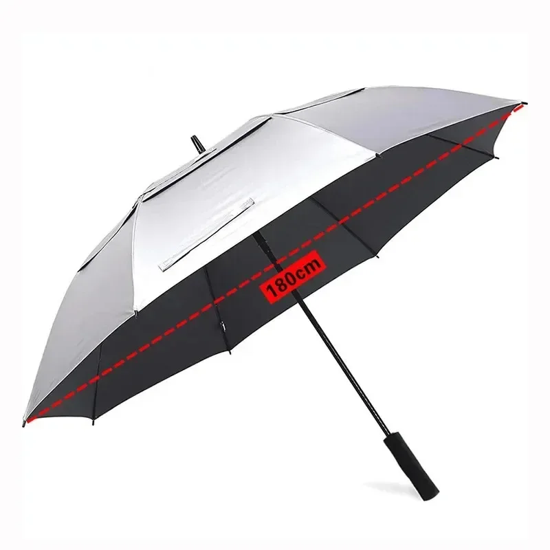 Golf Umbrella 185CM Male Manual Long Handle UV Protection Windproof Umbrella