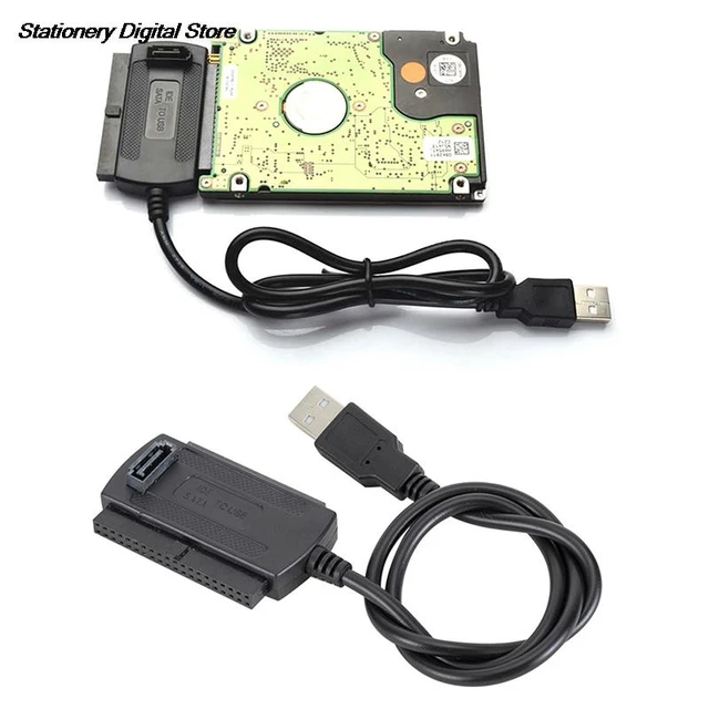 USB 2.0 To IDE Adapter Converter Cable For 2.5 3.5 Inch Hard Drive