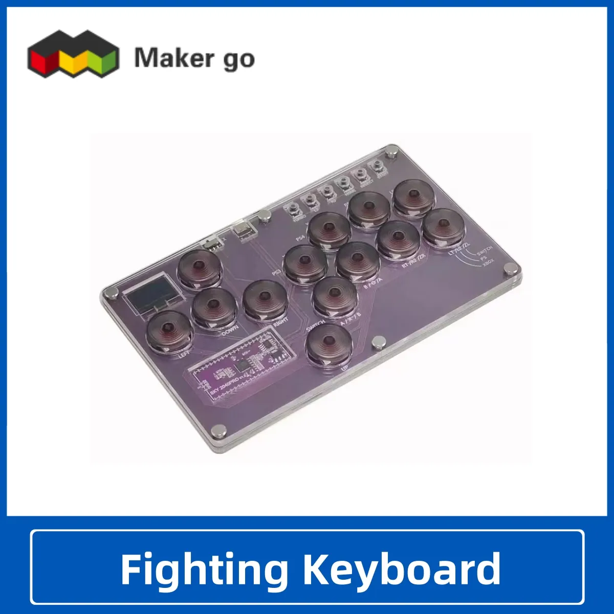 Raspberry pi Street Fighter Jogo Tekken Punk Ps4 Joystick Axis Sky2040 Teclado de Luta