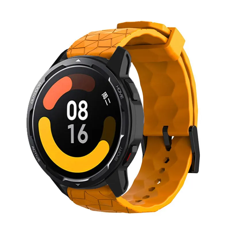 Breathable 22mm Football Design Watchband Strap Wristband