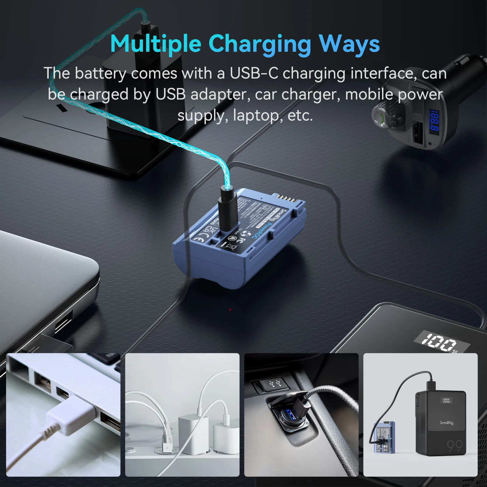 Kit Batterie LP-E17 Double + Chargeur Rapide 20W – 2x 1500 MAh – Compatible Canon R10, R8, RP, 200D, M6, Etc.