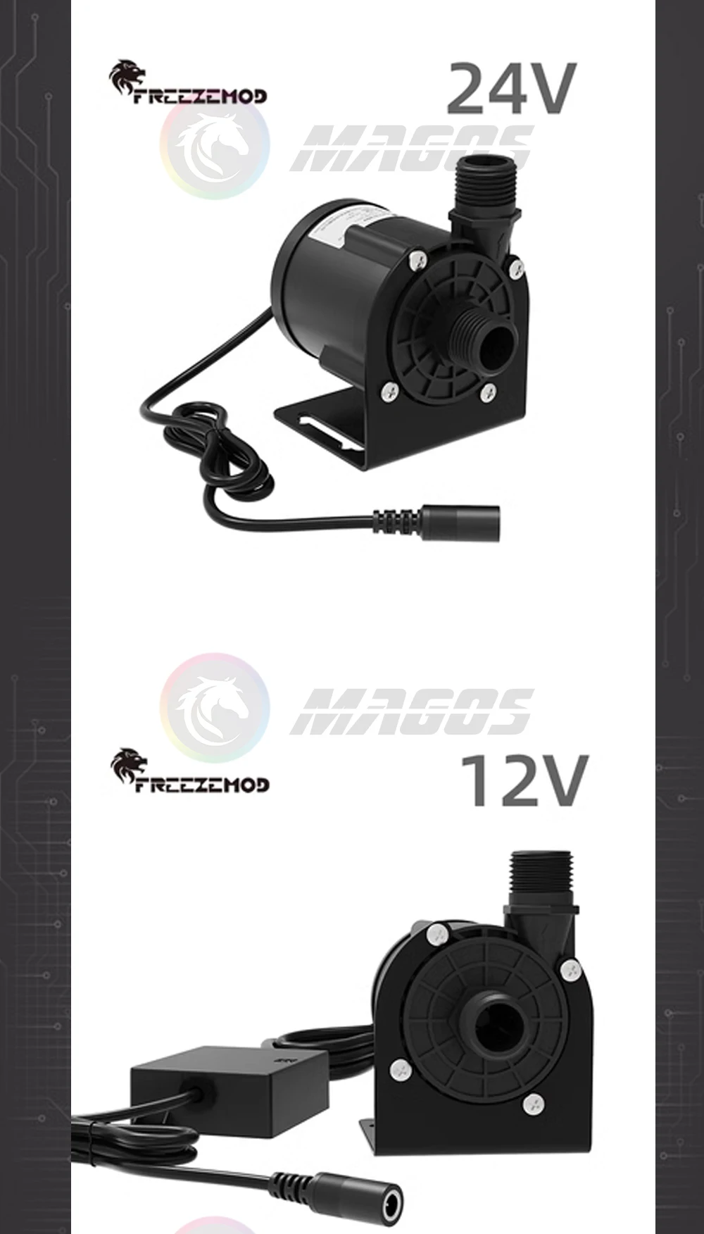 sistema de refrigeração, 2500L H, DC 12V,