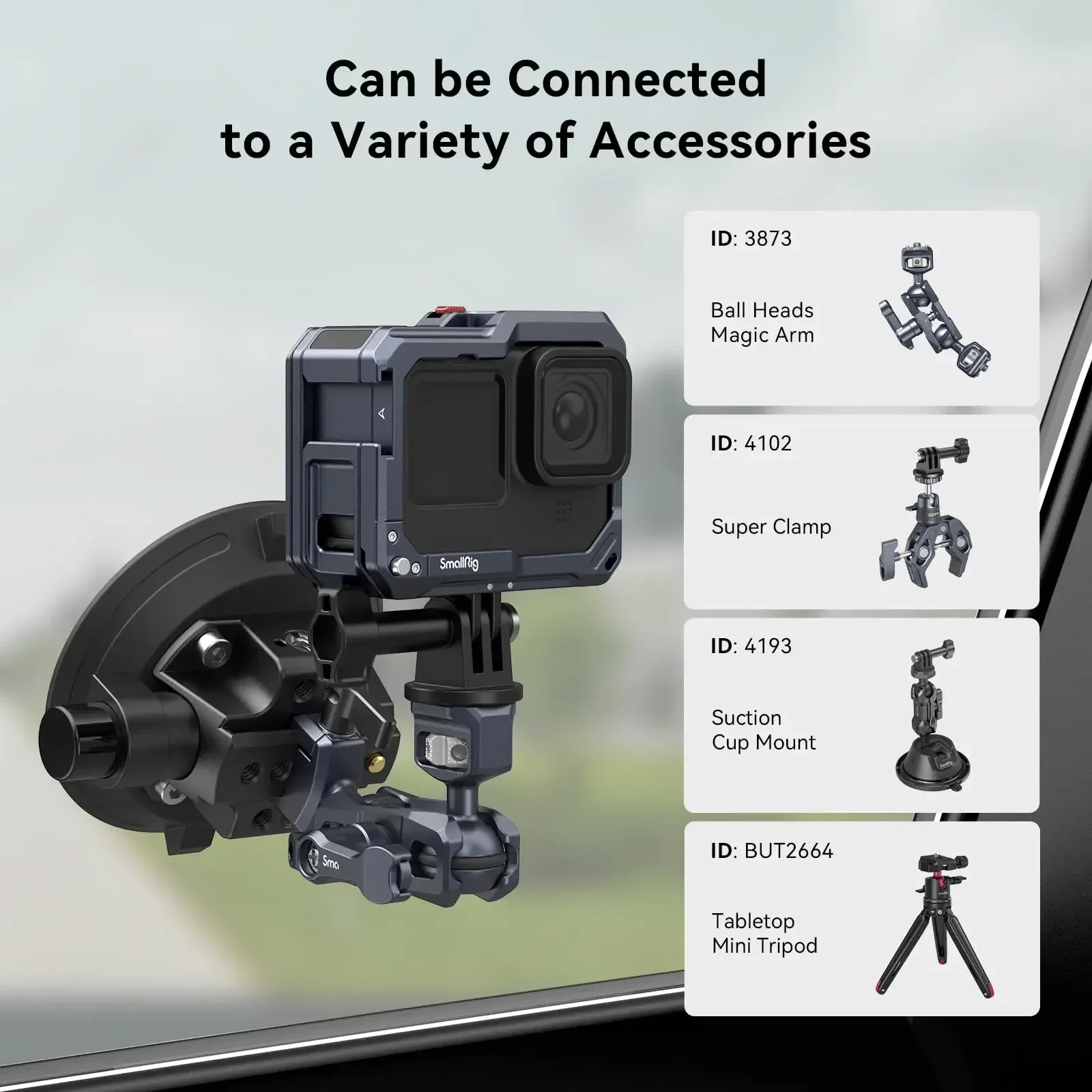 SmallRig Action Camera Full Protection Cage for Hero 13 /Hero12/Hero11/Hero 10/H