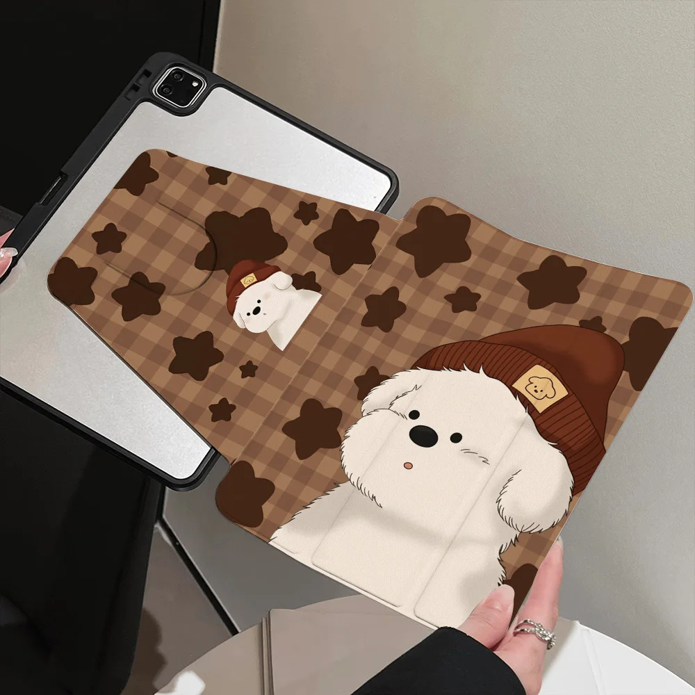 Artistic 360° Rotatable Tri-Fold Tablet Cover - Black & White Animal Collection