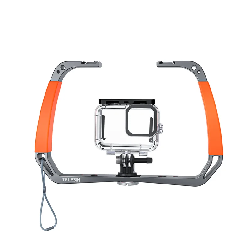 

TELESIN Sports Camera Diving Bracket with Fill Light - Capture Stunning Underwater Moments EffortlesslyIntroducing the revoluti
