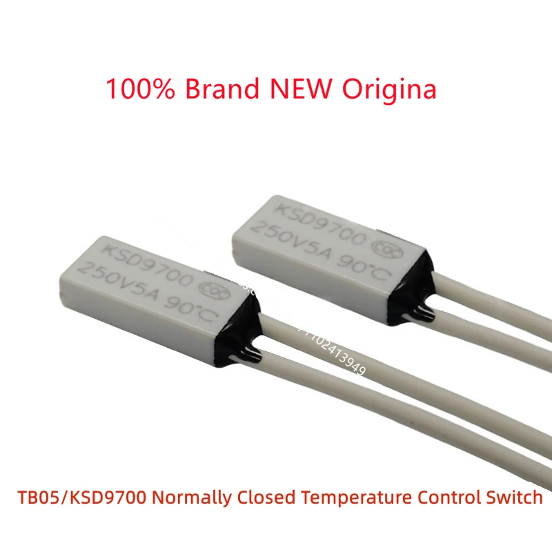 

10pcs/lot TB05/KSD9700 Small-volume thermal protector 40 ~150 degrees normally closed 5A temperature control switch thermostat