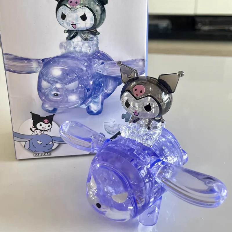 

Sanrio Hello Kitty Melody Kuromi Cinnamoroll Crystal Puzzle Cartoon Cute 3d Puzzle Ornament Figure Model Birthday Gift