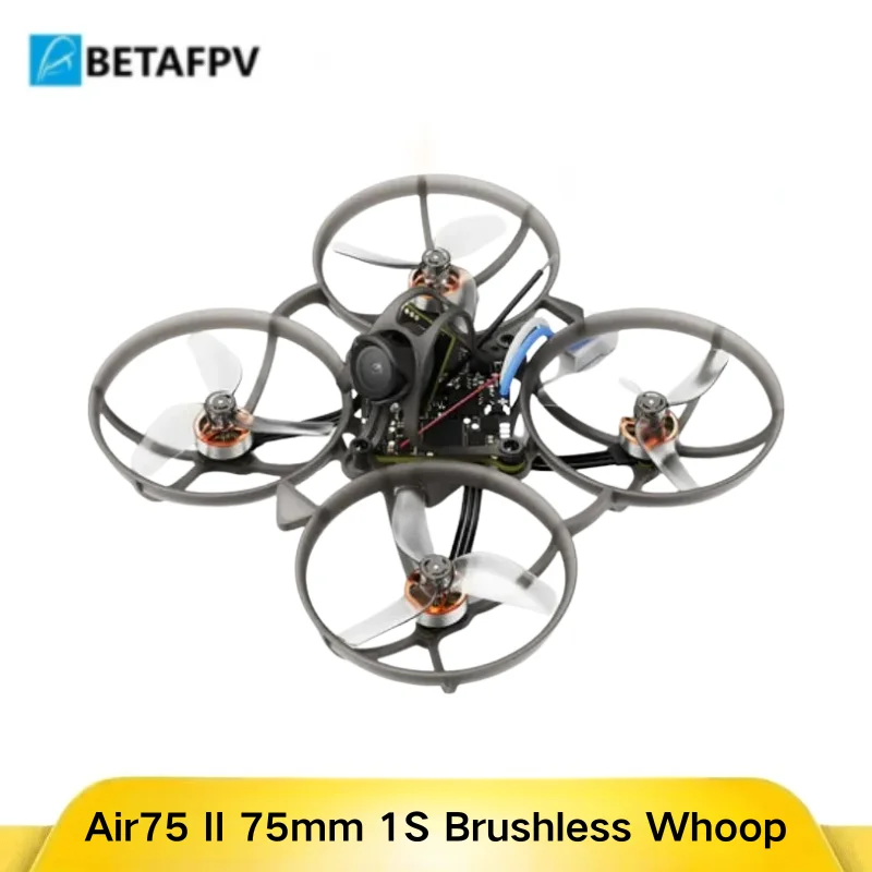 Gros plan sur les lentilles et le design compact des lunettes FPV Air75 II 1S Whoop ultraléger.