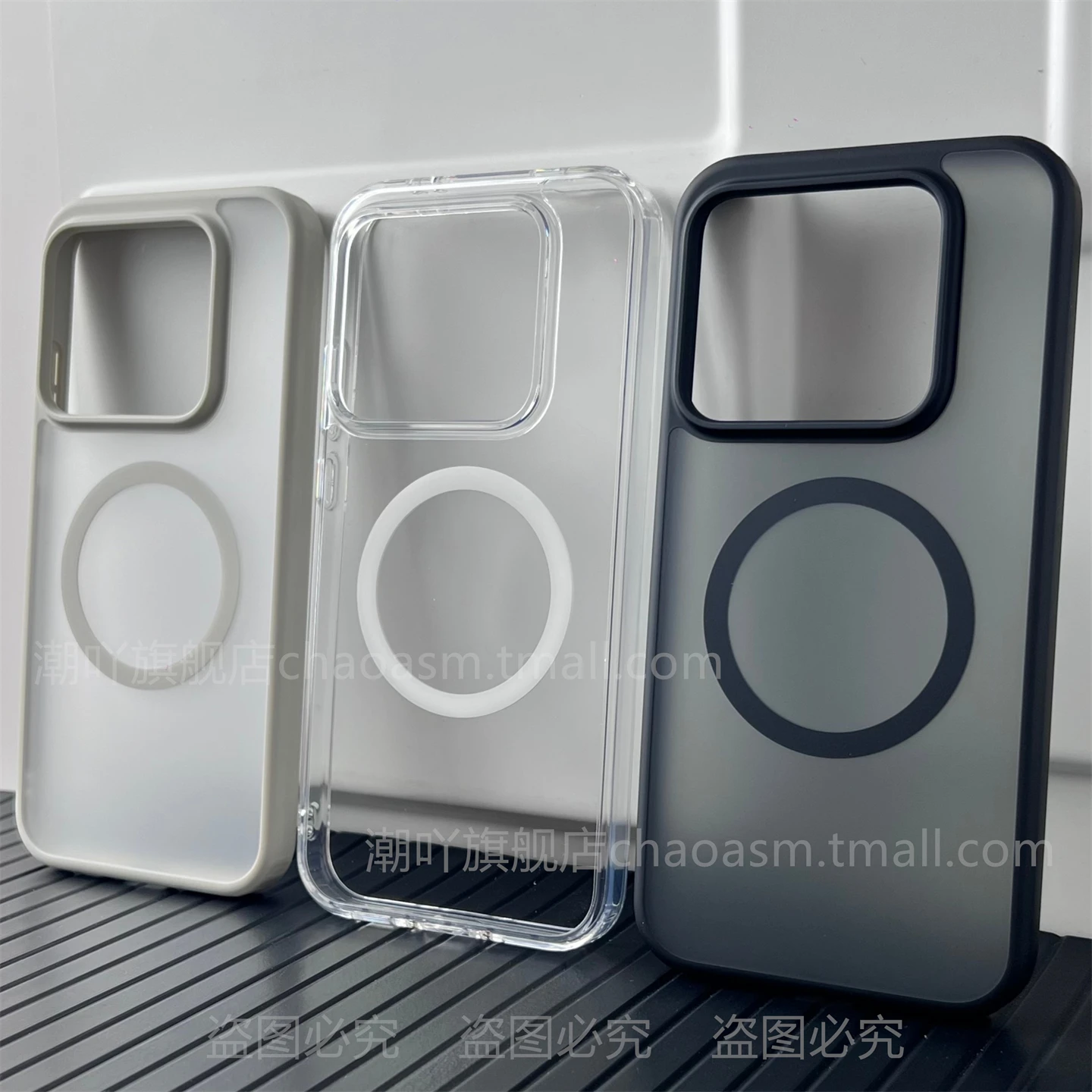 Luxury HD Matte Acrylic Magnetic Back Cover with Square Camera Holes