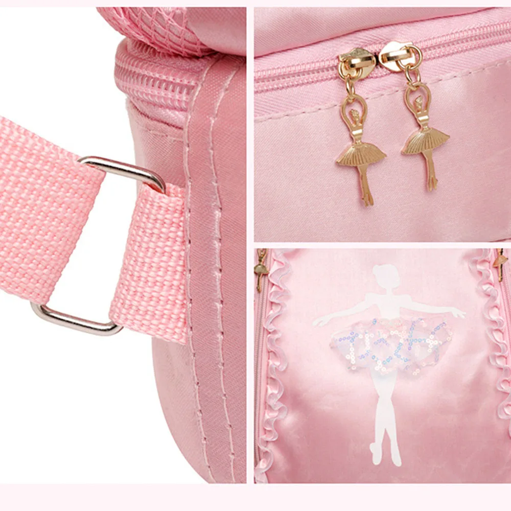 Personalised Embroidery Ballet Dance Backpack with Separate Shoe Compartment,Little Girls Ballerina Bag for Dance Toddler Bag 6