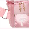 Personalised Embroidery Ballet Dance Backpack with Separate Shoe Compartment,Little Girls Ballerina Bag for Dance Toddler Bag 6