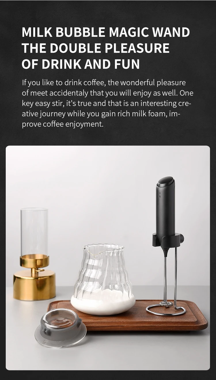 Description Picture 3 of itemWireless Electric Milk Frother Whisk Egg Beater USB Rechargeable Handheld Coffee Blender Milk Shaker Mixer Foamer Food Blender