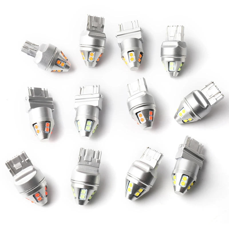 7443 3156 7440 T20 LED Ʈ ̶Ʈ, W21W T25 3157 P27/7W 10SMD LED ,  õ, 극ũ Ʈ