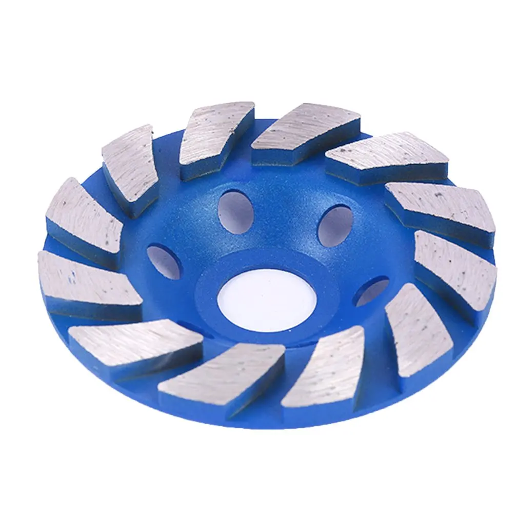 

4" Concrete Grinding Wheel 2-Segment Heavy Duty Turbo Row Diamond Cup Angle Grinder Disc For Granite Stone Marble Masonry