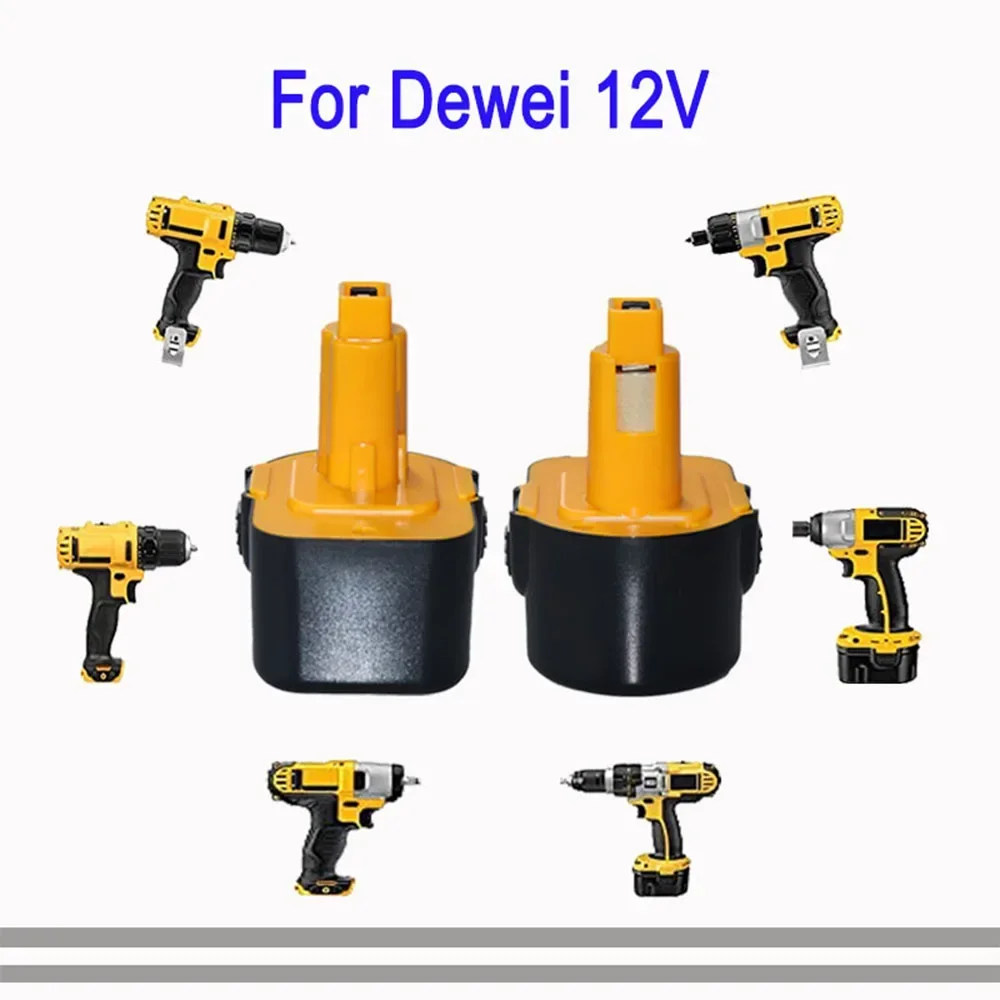 12V 4800mAh Ni-MH battery For Dewalt DE9071 DC9071 DE9074 DE9075 DE9501 DE9072 12V Battery Power Tool 6