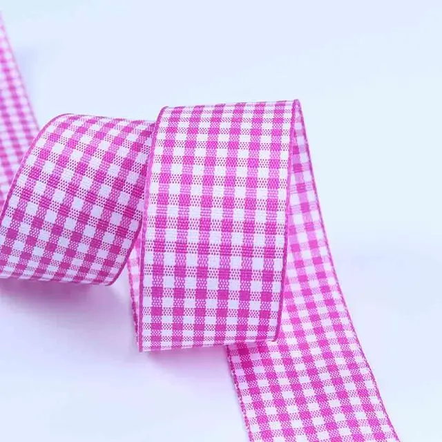 thumbnail image 1 of Cintas de cuadros vichy de 5 yardas para decoración de bodas, fiestas de Navidad, regalos, envolturas, moños, manualidades para el cabello, cintas a cuadros, tarjetas, búfalo, 1 of 5