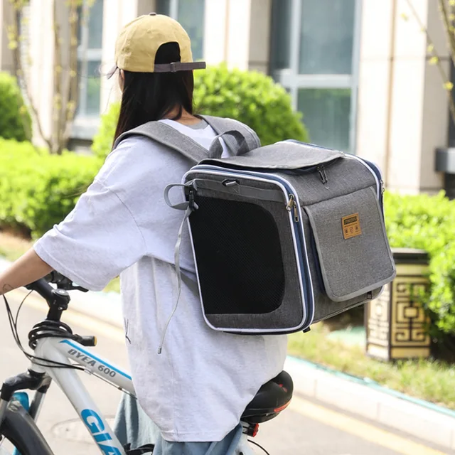 Mo Chong Car-mounted Pet Bag a Portable Handheld and Backpack for Outdoor Use  Nordic-style Bicycle-mounted Cat Bag and Dog Bag 4