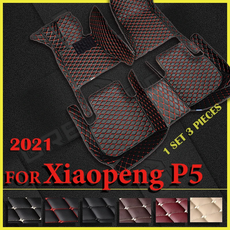 

Car Floor Mats For Xiaopeng P5 2021 Custom Auto Foot Pads Automobile Carpet Cover Interior Accessories