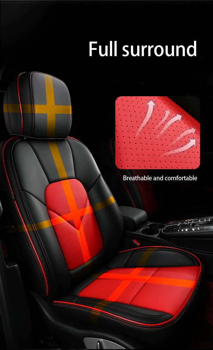 Nappa-Weichleder-Autositz-Rückenstützkissen Geeignet für Mercedes