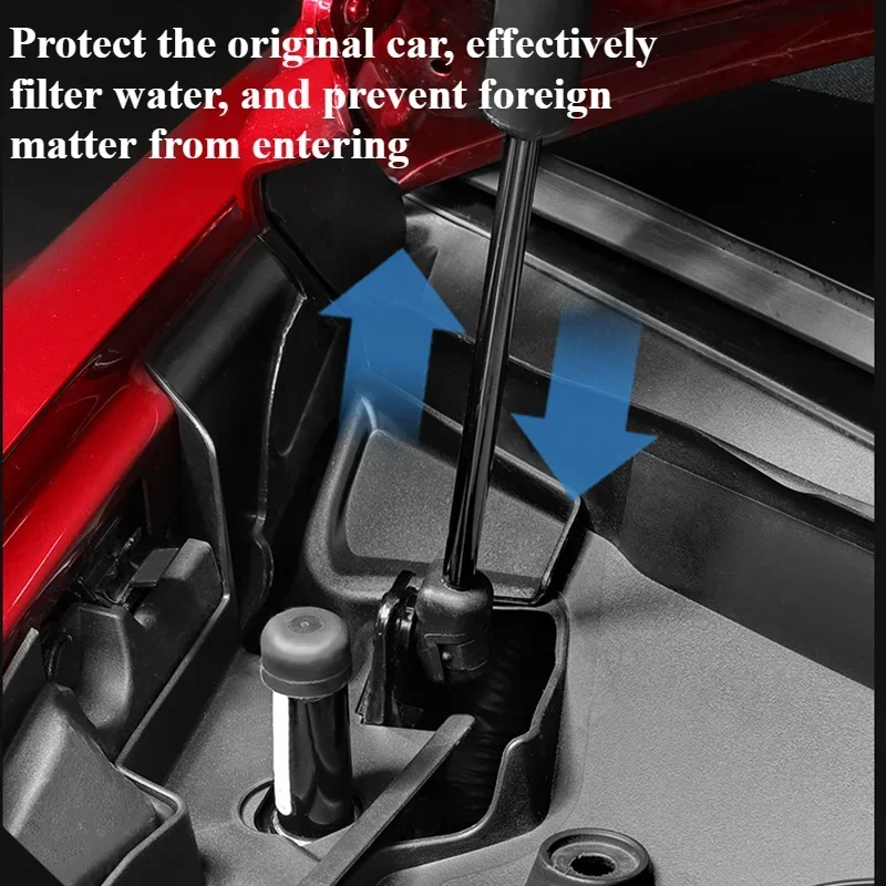 Car Front Trunk Hood Water Guide Device Anti Clogging Cap Debris Filtration Protective Cover for Tesla Model 3 Highland