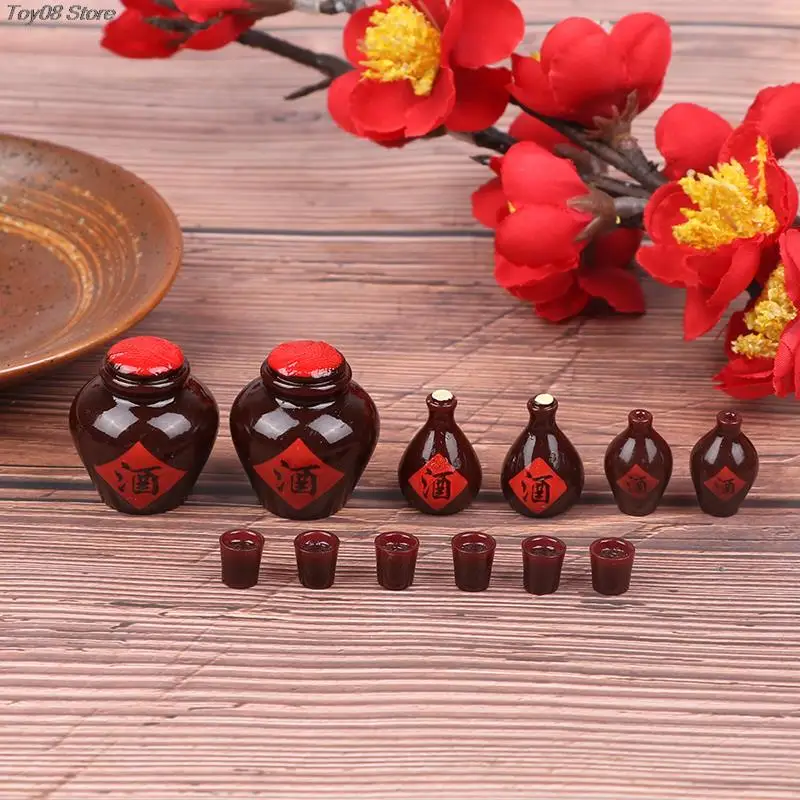 

Новинка 1/4 шт./набор миниатюрная имитация бокала для вина DollsHouse модель бутылки игрушки DIY декоративные аксессуары