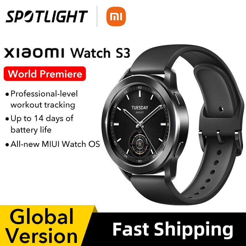 World Premiere Global Version Xiaomi Watch S3 1.43â AMOLED Display BluetoothÂ®ï¸ 5.2 AII -New MIUI Watch OS 14 days battery life