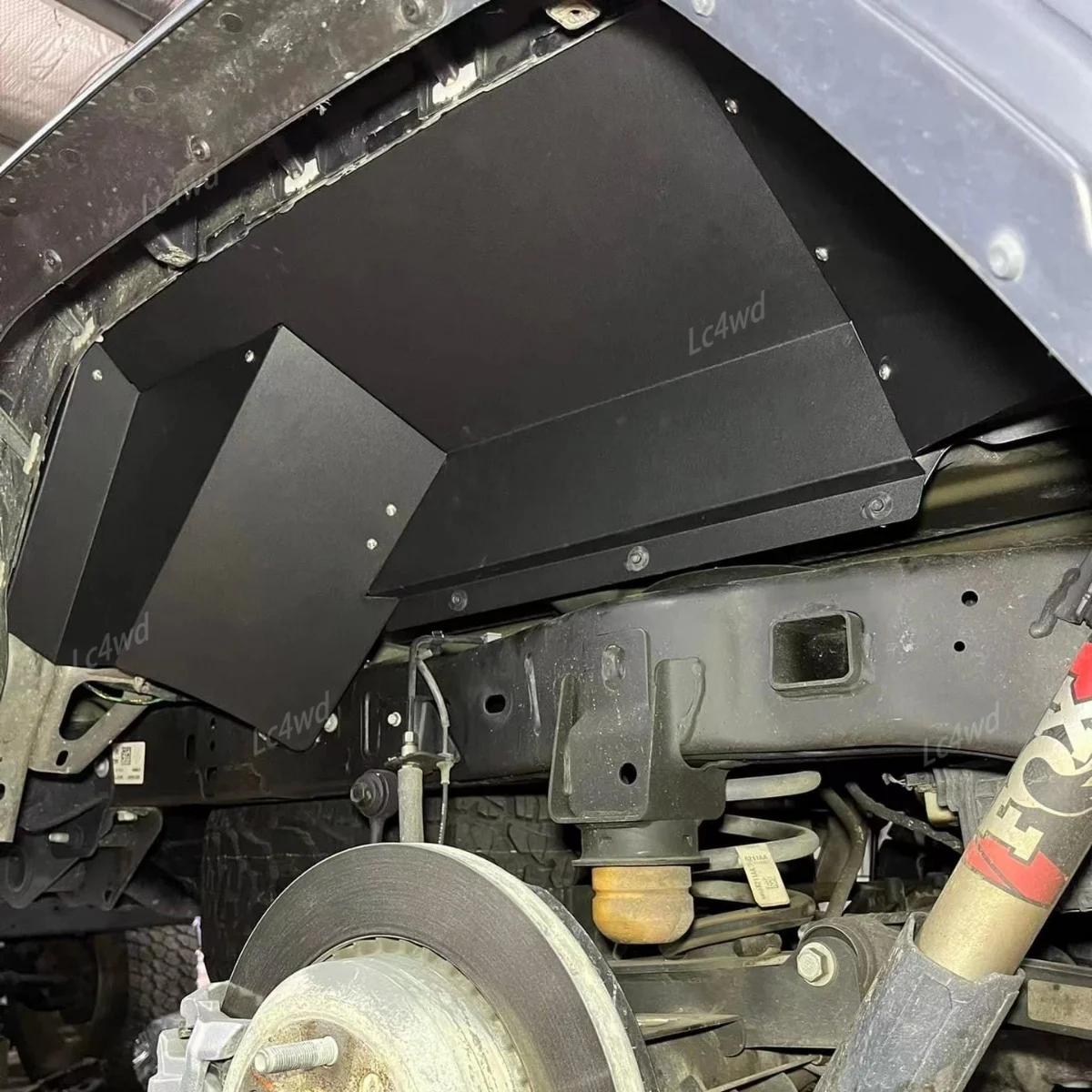 LC4WD 4x4 외장 액세서리 알루미늄 백 머드 가드 리어 이너 펜더 플레어 라이너 2018-2025 지프 랭글러 JT용