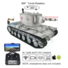 1/16 HENG LONG 7.0 Gigant Soviet KV-2 RC Tank 3949 FPV 360° Turret Barrel Recoil TH20013-SMT4 1