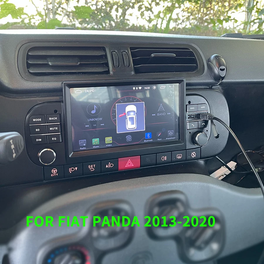 Android 13 Bildschirm für Fiat Panda 2013-2017 Autoradio Multimedia Video  Player Stereo Auto Audio GPS Navigation Wirelles Carplay - AliExpress
