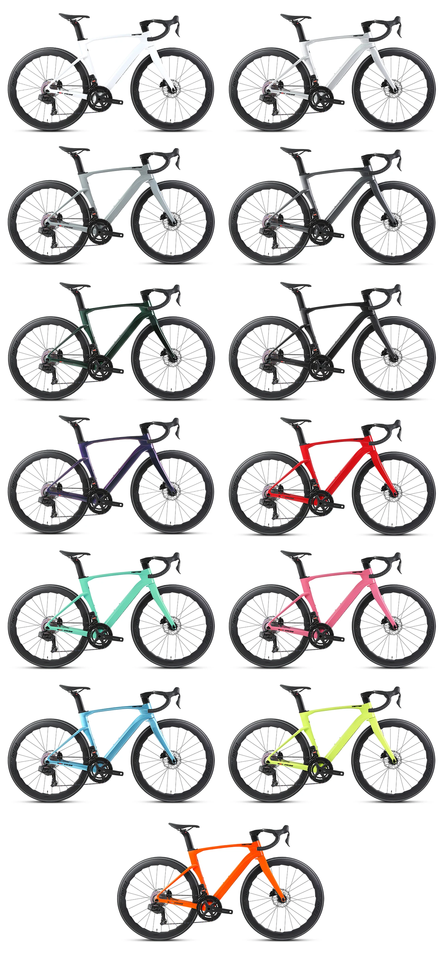 カスタムフルカーボン電動変速エアロロードバイク｜Twitter