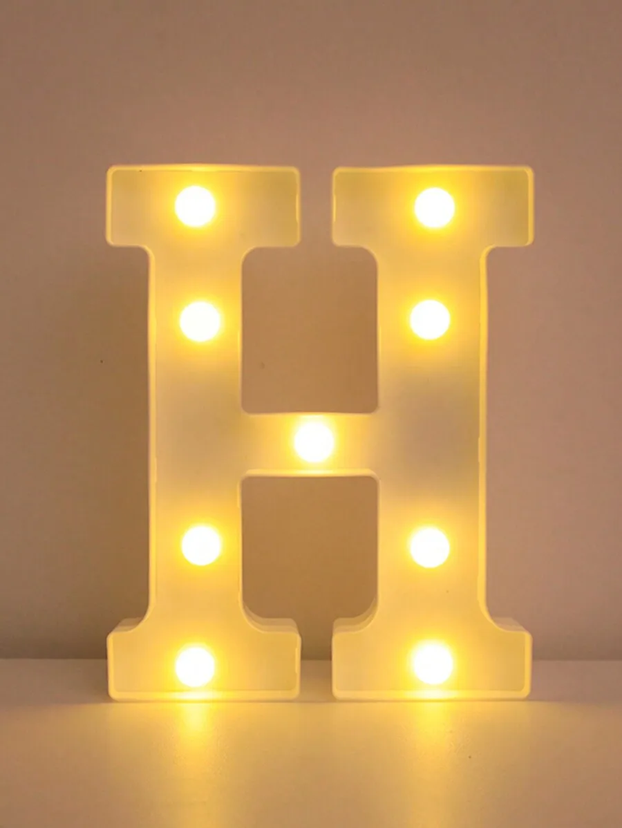 ตัวเลือกสินค้า ตัวอักษร LED ตกแต่งบ้าน 21.8 ซม.