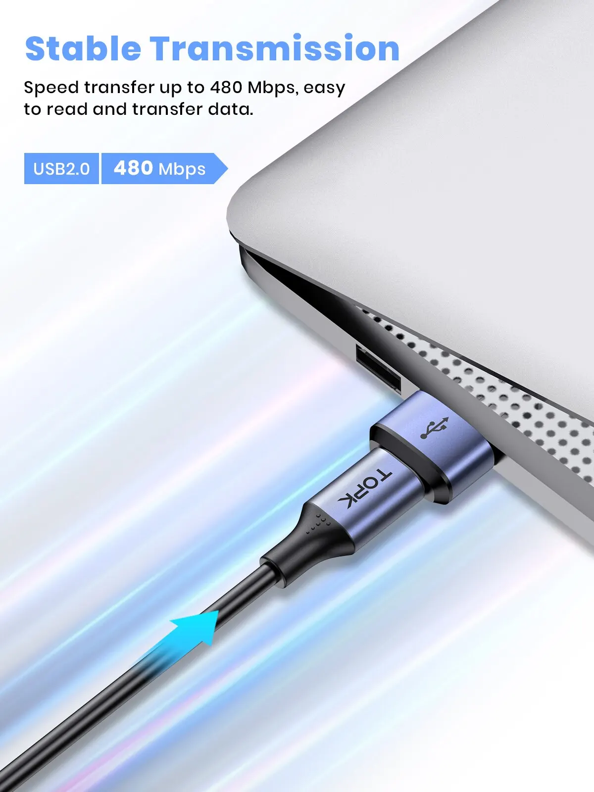 Enhanced USB-C to USB-A Fast Charging & Data Sync OTG Adapter