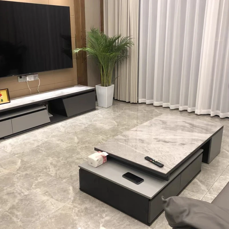 

Modern Nordic Marble Coffee Tables Retractable Luxury Center Table Living Room Mobile Stolik Kawowy Furniture Living Room WK50CJ