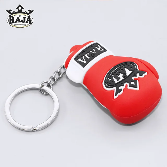 Mini Cute Little Boxing Key Chain Bag Inside Creative Decorations Small Gifts Mma Souvenir Gift red