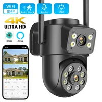 ANBIUX 4K 8MP WiFi caméra de Surveillance 4MP 4X Zoom numérique PTZ IP double objectif AI humain détecter caméra de sécurité extérieure ICSEE App 1