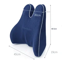 Orthopedic Chair Back Cushion Memory Foam Car Seat Office Sofa  Waist Lumbar Side Support Pillow Spine Coccyx Protect 2