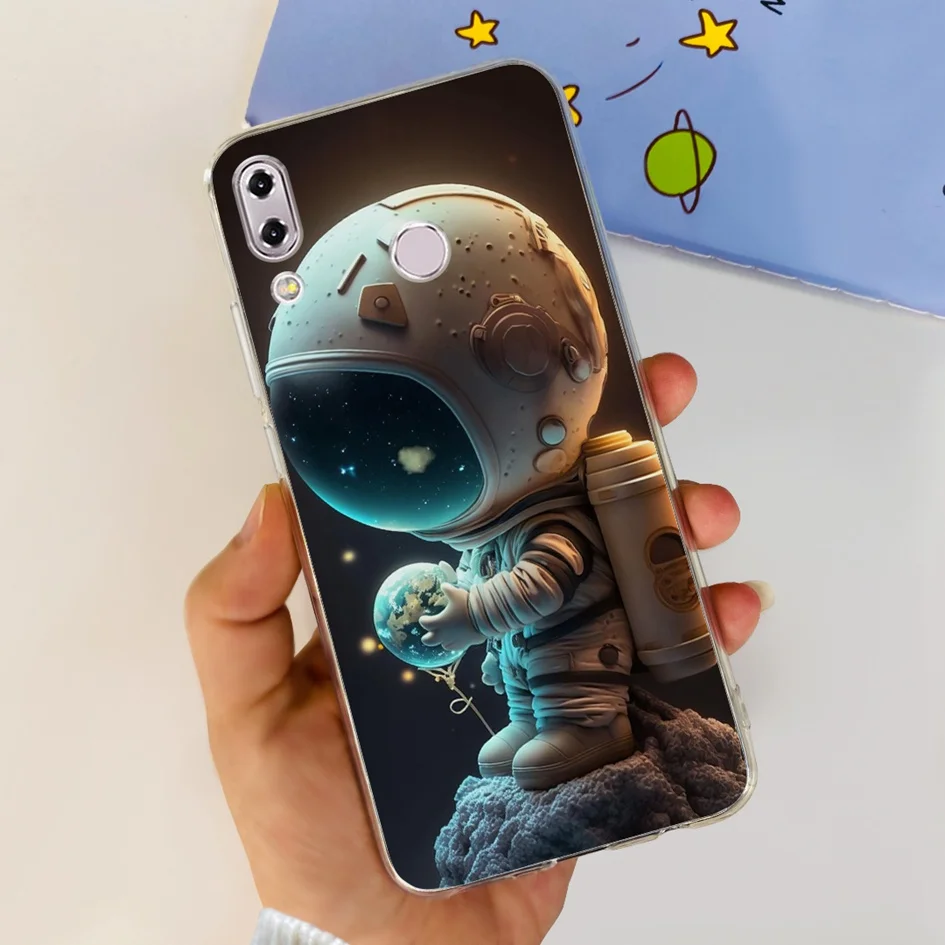 Lovely Astronaut Soft Silicone Bumper Phone Case Cover