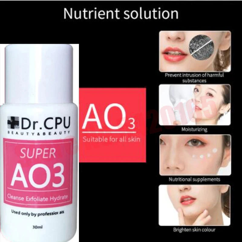 3PCS Bottle Hydra Dermabrasion AS1 SA2 AO3 Aqua Peeling Solution For Hydra Dermabrasion Beauty Machine face Skin Care Cleansing