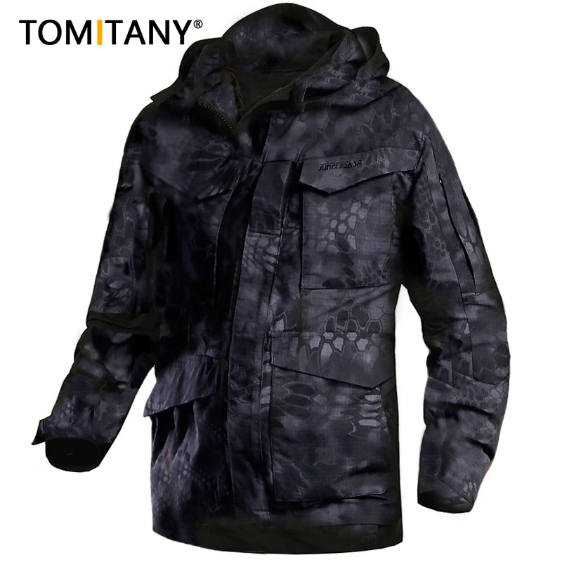 Men Jacket Military Camouflage Male clothing US Army Tactical Men Windbreaker Hoodie Field Jacket 2023 Outwear casaco masculino autumn men s tactical field bomber jacket military clothes special forces army jackets fall spring casual male slim pilot coat