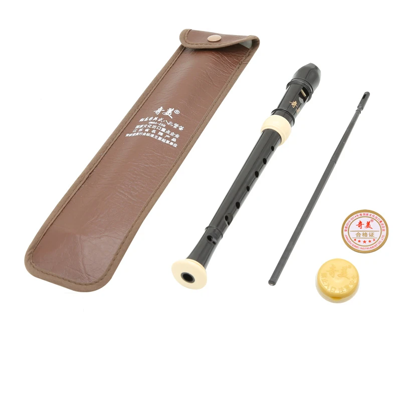 QiMei 8Hole Baroque Sopranino Recorder Flute F key (Can be